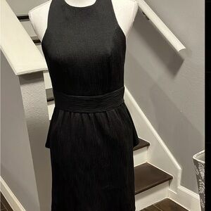 BCBGeneration Black Sleeveless Dress. Sz10 Fully Lined. Visible Back Zipper